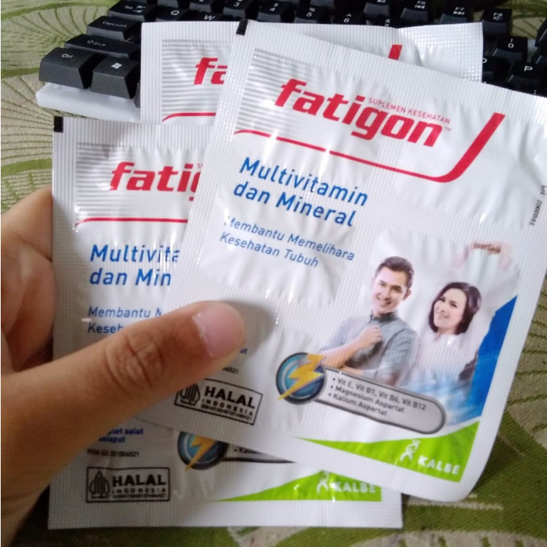 FATIGON STRIP PUTIH 6 TABLET | FATIGON SPIRIT MERAH STRIP 6 TABLET (MULTIVITAMIN DAYA TUBUH)