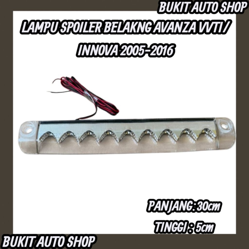 LAMPU SPOILER BAGASI BELAKANG AVANZA VVTI INNOVA 2005-2016 ORIGINAL