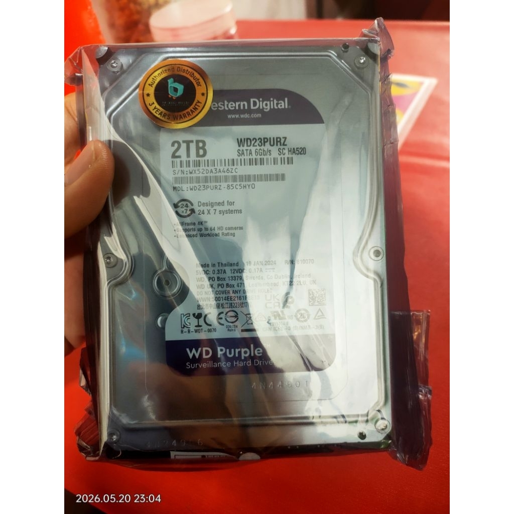 HDD 2 TB WD Ori