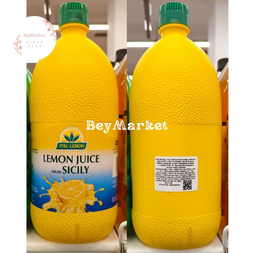 Ital Lemon Juice From Sicily 1 Liters