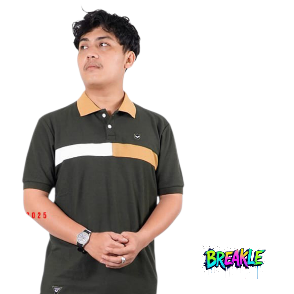 Kaos Kerah Polo Pria Monkl Original List Dada
