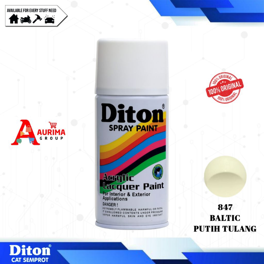 PYLOX DITON BALTIC PUTIH TULANG 847 300CC - CAT SEMPROT SERBAGUNA MUDAH DIGUNAKAN