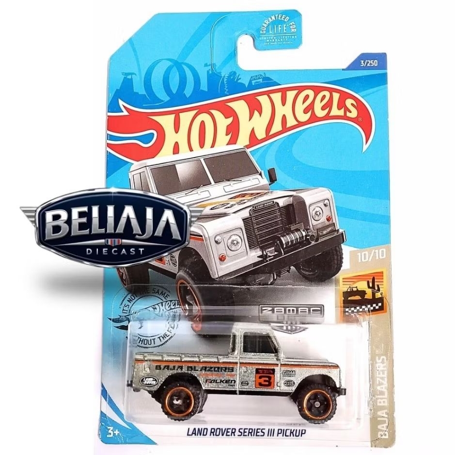 HOT WHEELS LAND ROVER SERIES III PICKUP ZAMAC