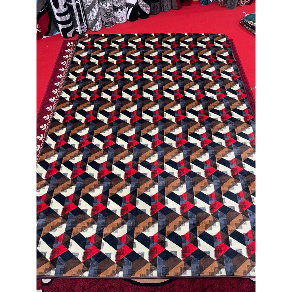 (Size L&XL) 190x220&190x270 Karpet Busa Malaysia Arizona Lite Mix
