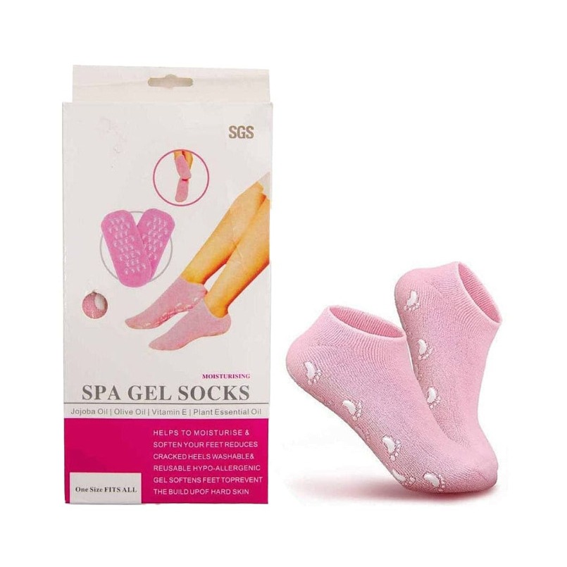 SPA GEL SOCKS KAOS KAKI GEL SPA  PELEMBAB KULIT KAKI KERING PECAH PECAH