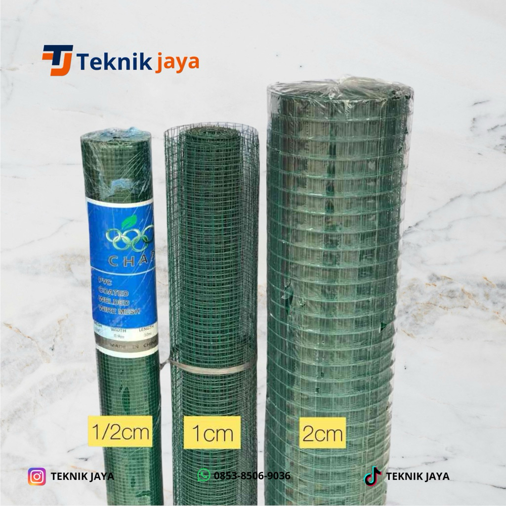 Kawat Ram PVC / Kawat Wiremesh PVC Hijau