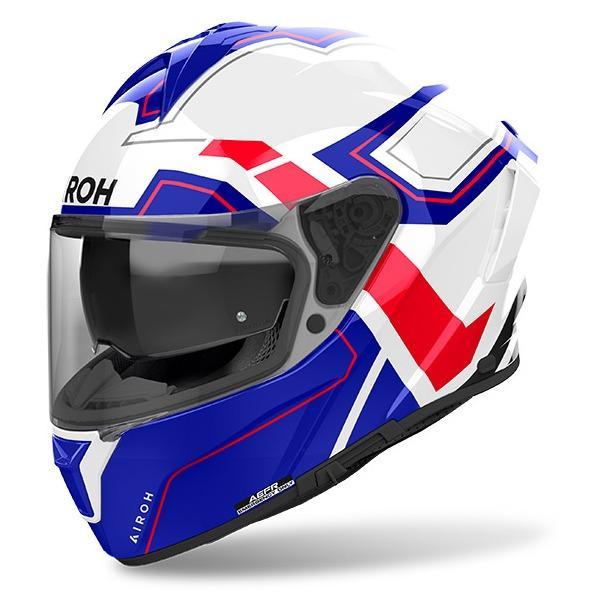 AIROH SPARK 2 DART BLUE RED GLOSS FULL FACE HELM AIROH FULL FACE ORIGINAL