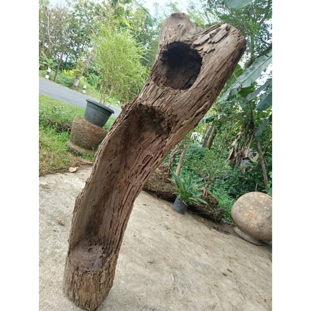 lesung mini kayu jati erosi rustic antik unik lawasan
