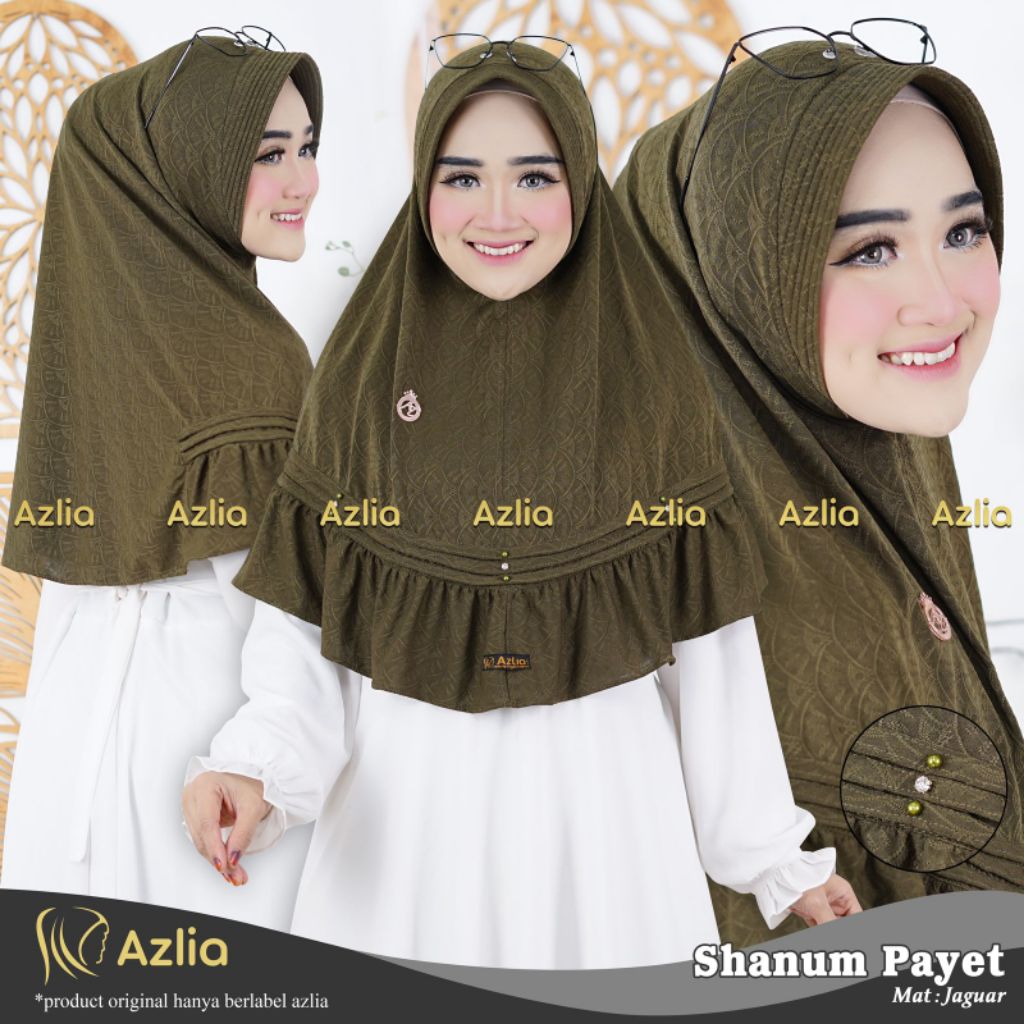 HIJAB AZLIA SHANUM PAYET//HIJAB INSTAN DEWASA//HIJAB INSTAN
