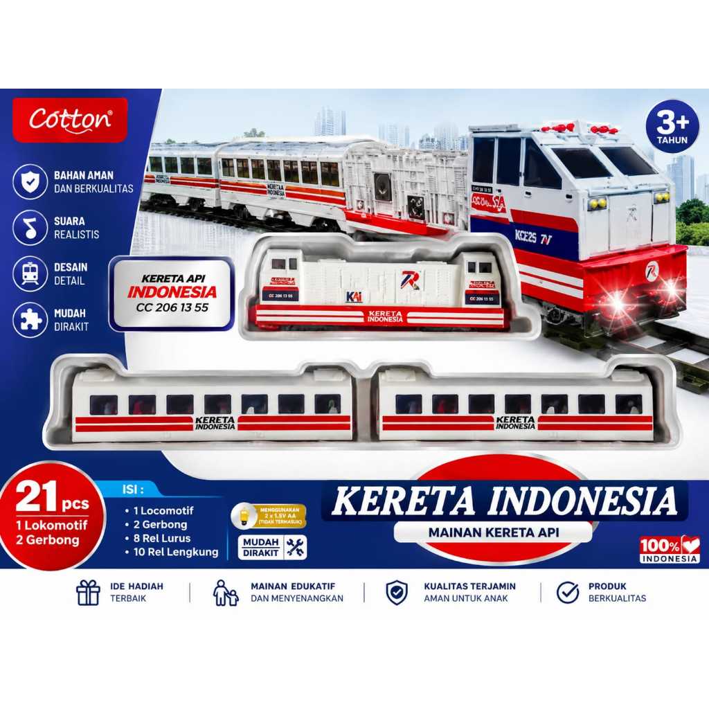 Mainan Kereta Api Indonesia Anak
