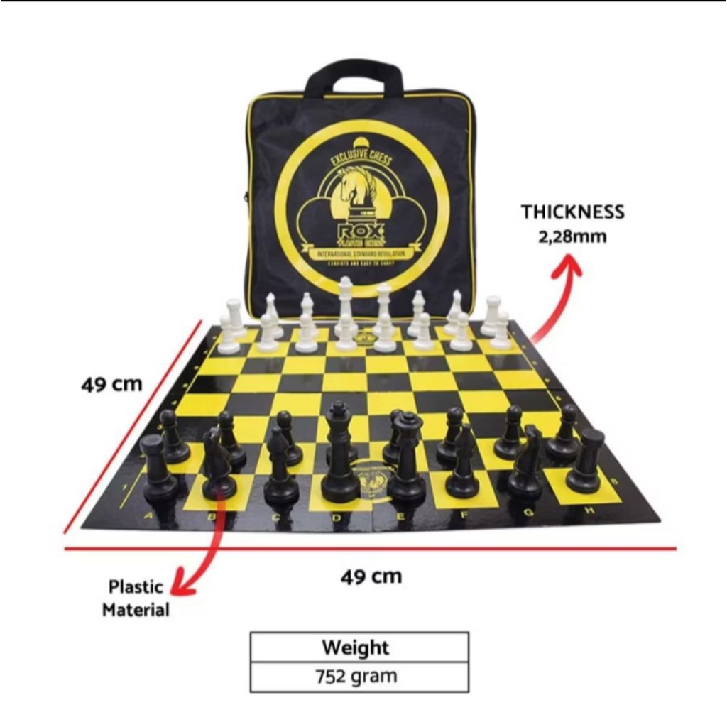 Catur lipat rox/catur lipat 4, plastik rox