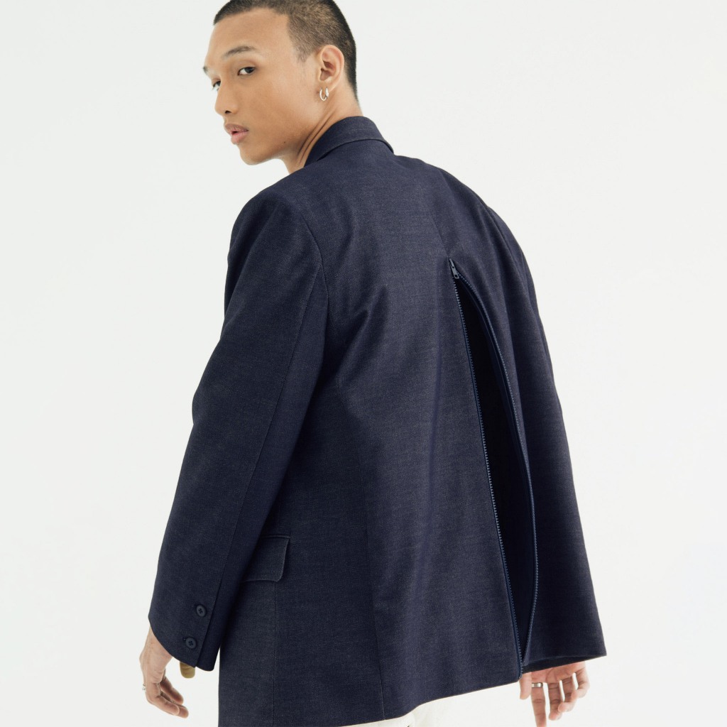 BLZR.ID MAN BLAZER PRIA OVERSIZED ZIPPER SOFT DENIM