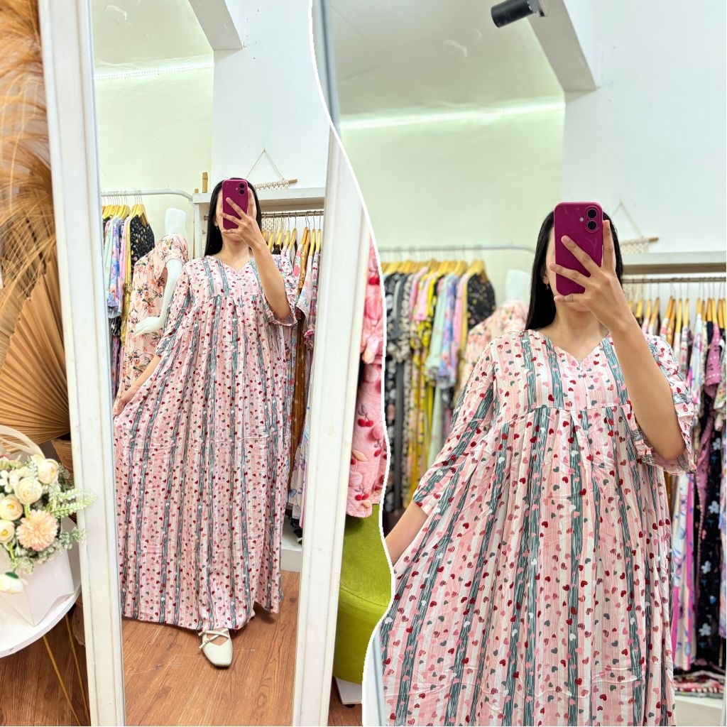 Dress Luna Daster Jumbo Daster Kekinian Daster Viral