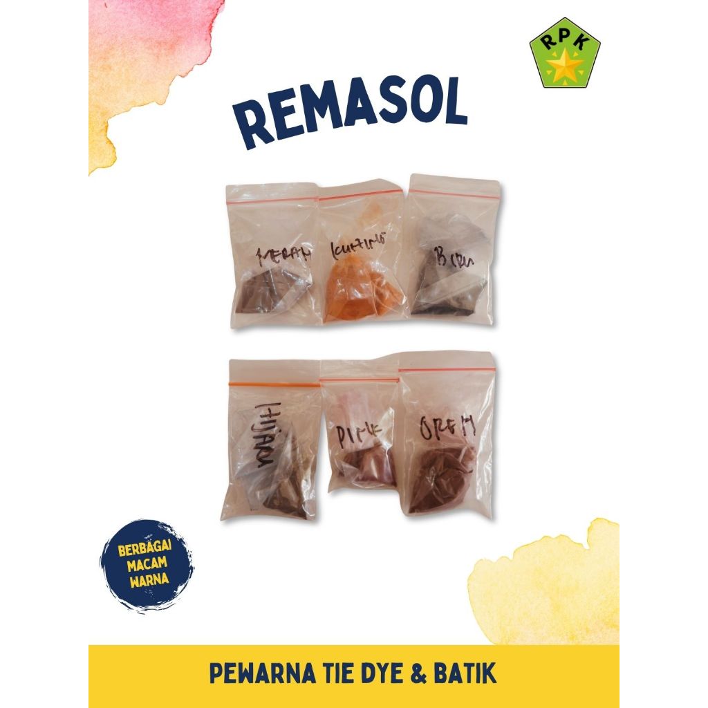 Remasol pewarna tie dye dan batik