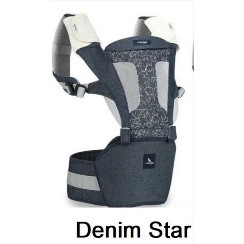 Preloved I-angel hipseat Magic7 Carrier warna Denim Star / Prelove gendongan bayi i angel