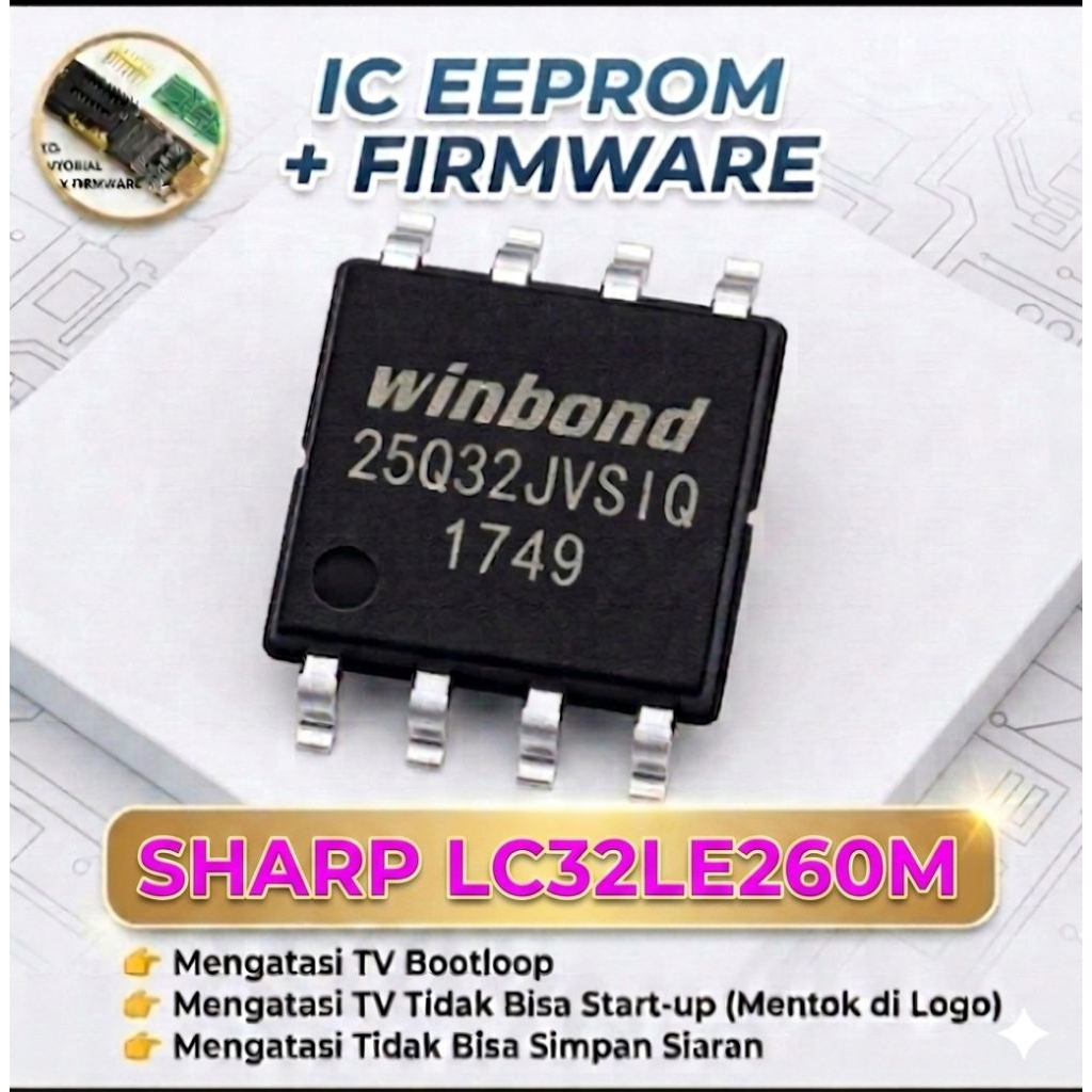 SHARP LC-32LE260M ic eprom isi