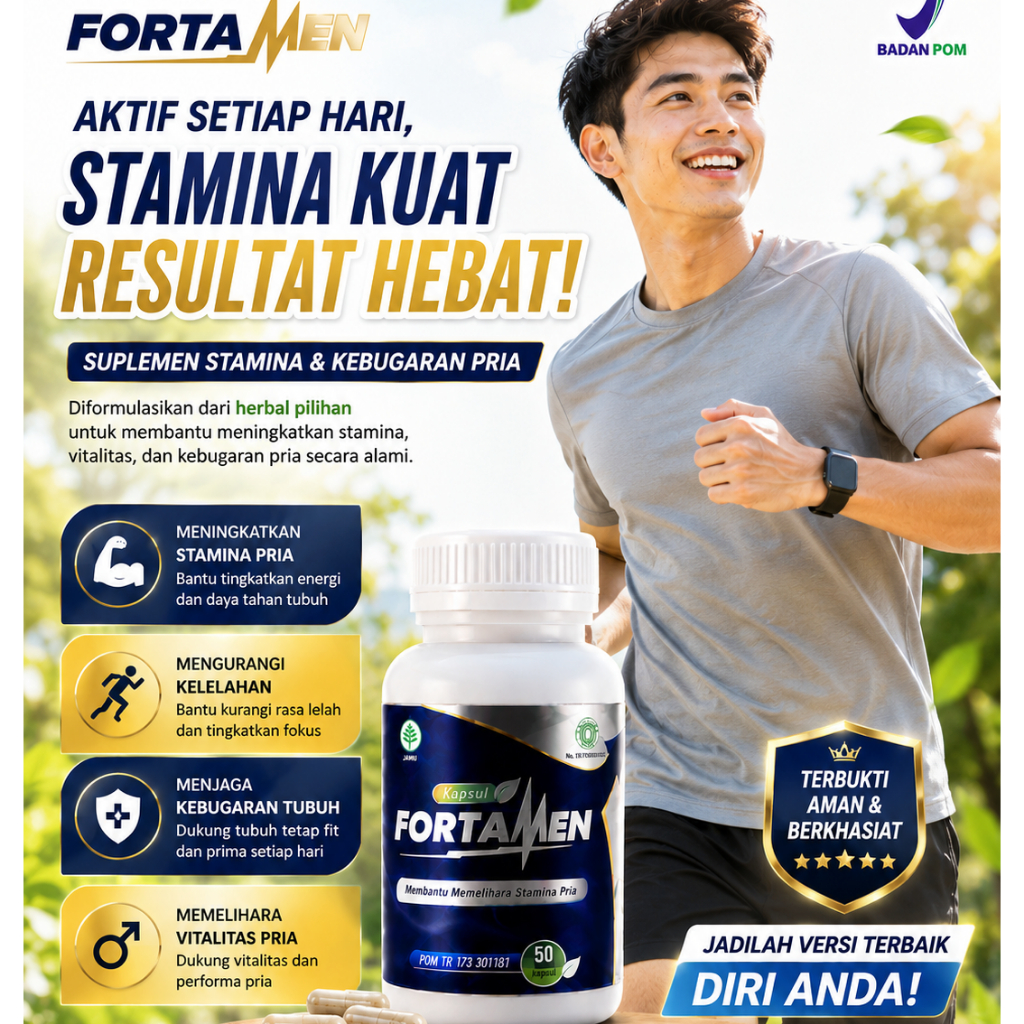 FORTAMEN suplemen Kebugaran pria BPOM