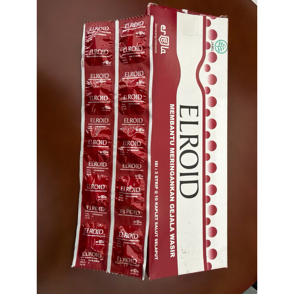 Elroid kaplet wasir 10 Tablet