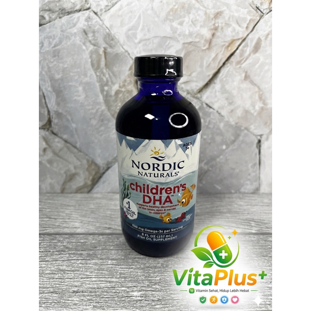 Nordic Naturals Children’s DHA 237 ml – Omega 3 Fish Oil Anak – Rasa Strawberry