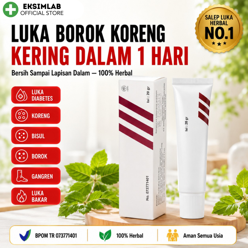 Salep Pengering Borok Luka Bernanah Basah Cacar Air Diabetes Korengan Koreng Paling Ampuh