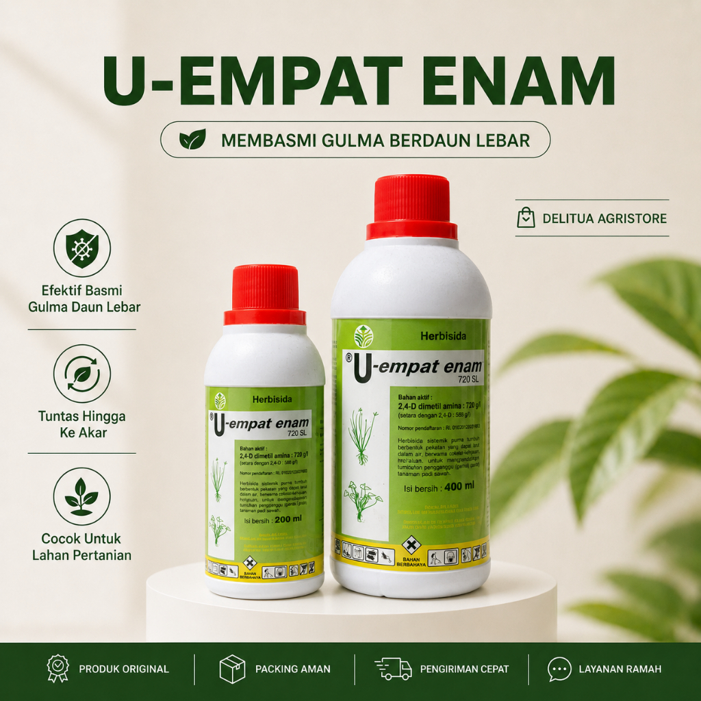 Racun Getah U-empat enam untuk campuran glifosat/parakuat