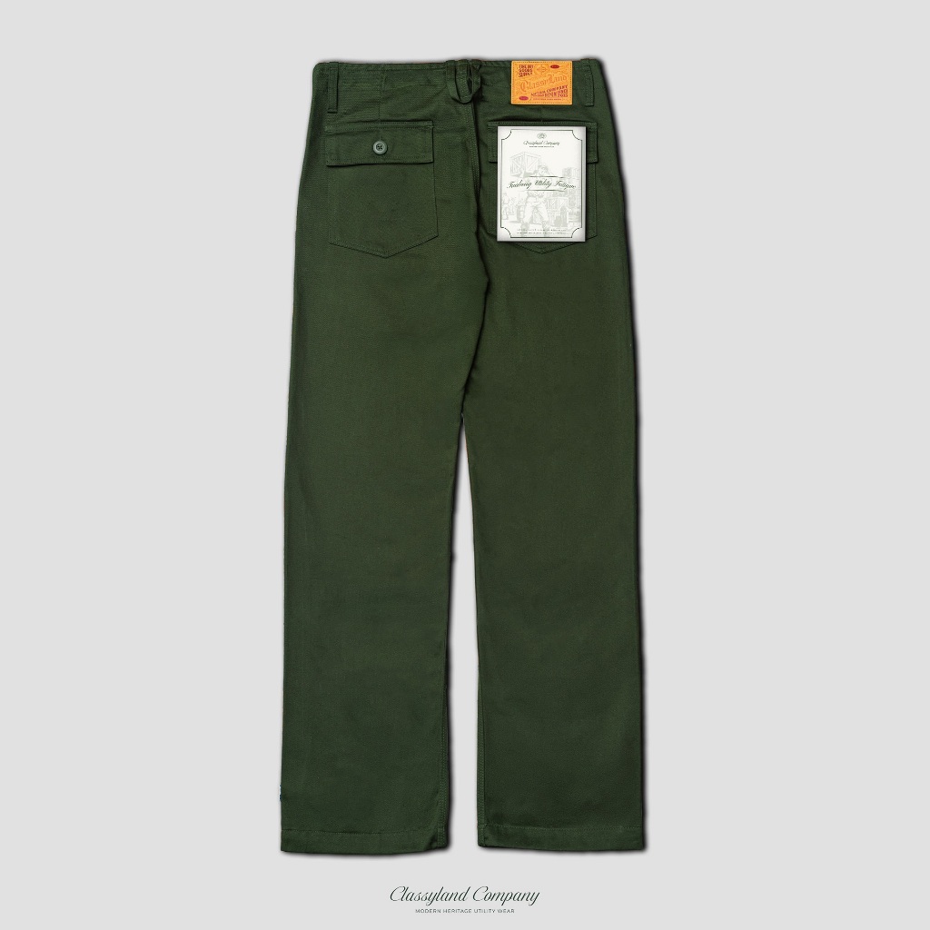 Classyland Company - Tualang Utility Fatigue Pants Olive