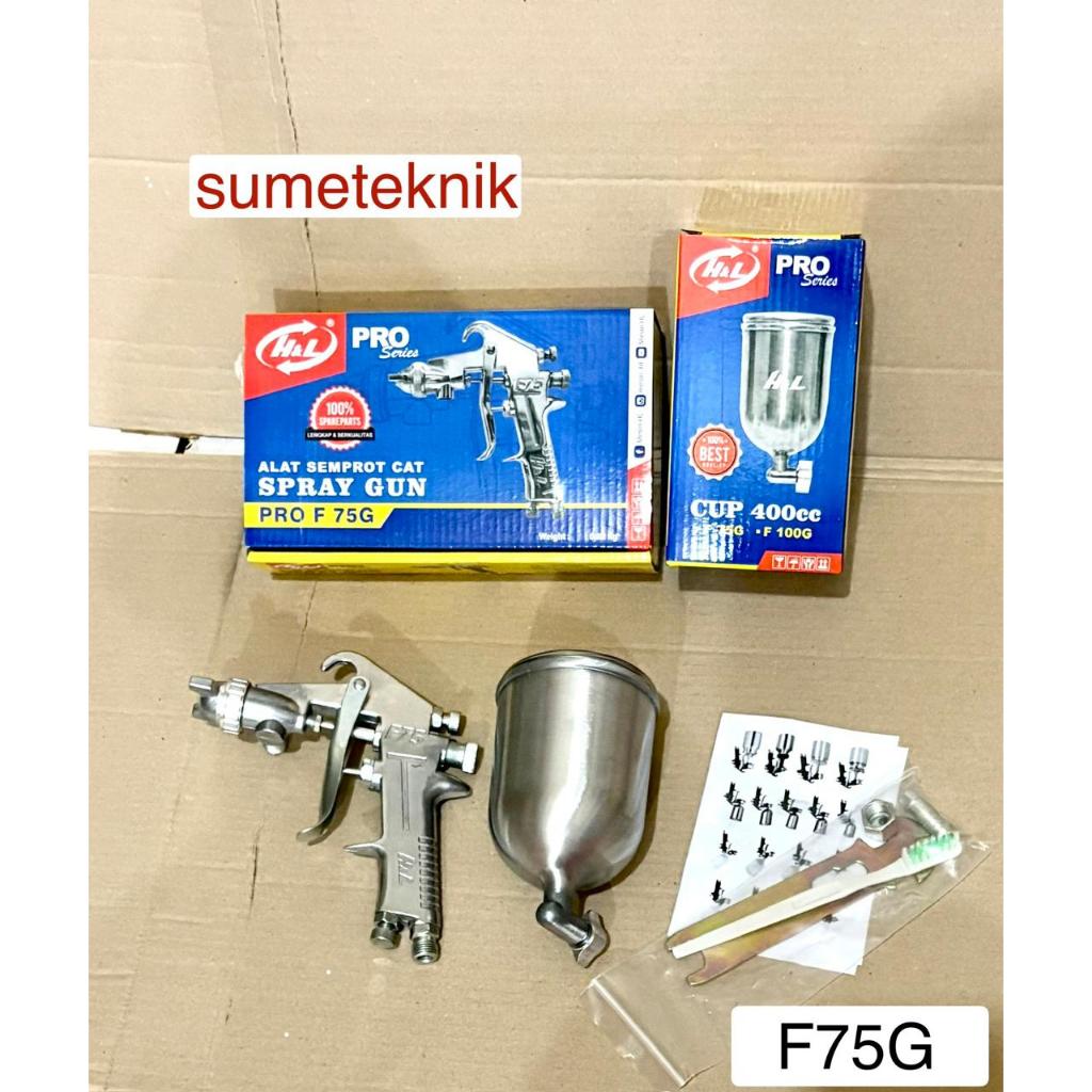 Spray Gun F75G H&L Spray Gun Tabung Atas H&L F75G 400cc Spray Gun Tabung Atas F75G
