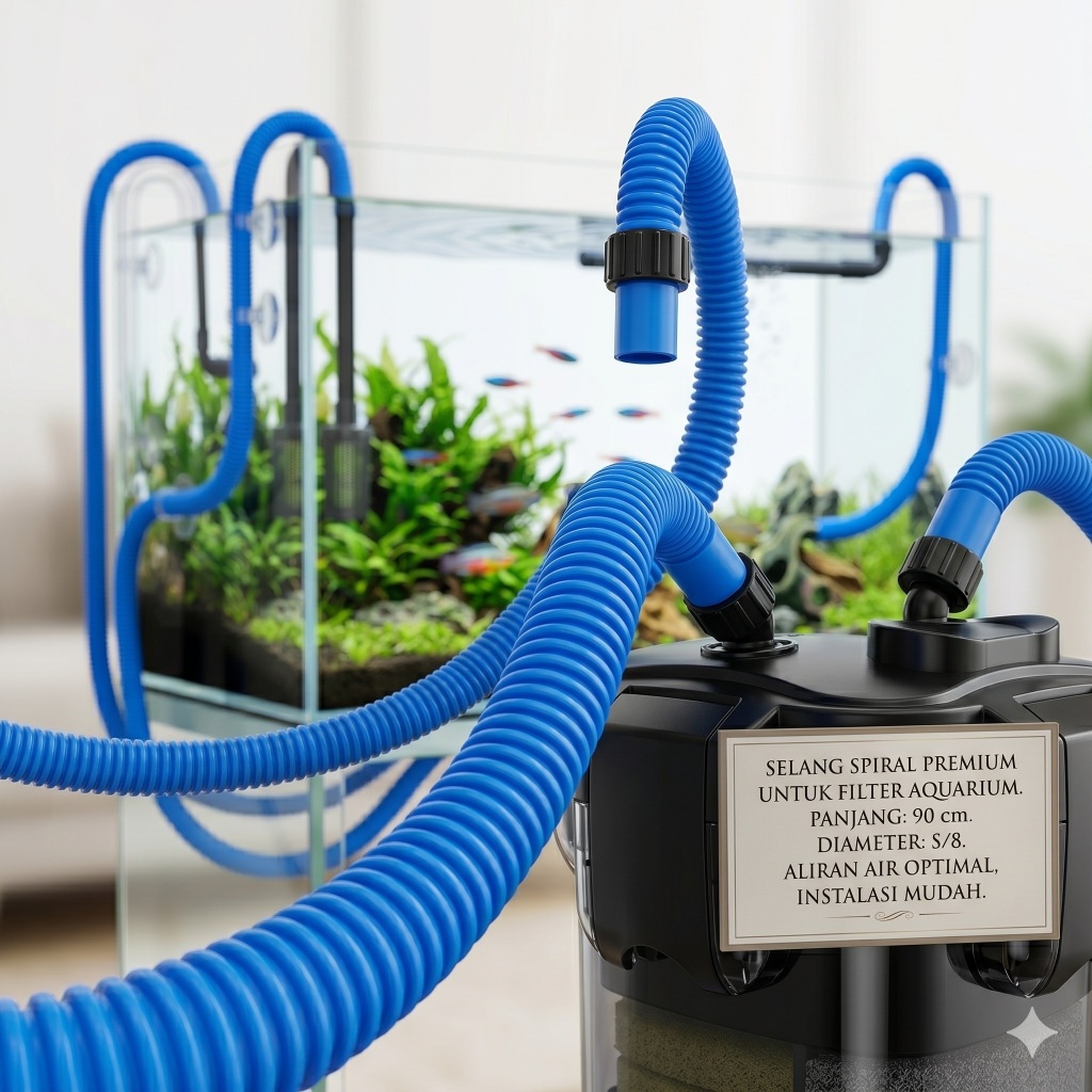 Selang spiral power head / Selang spiral pompa air / Selang spiral Biru / selang spiral hitam