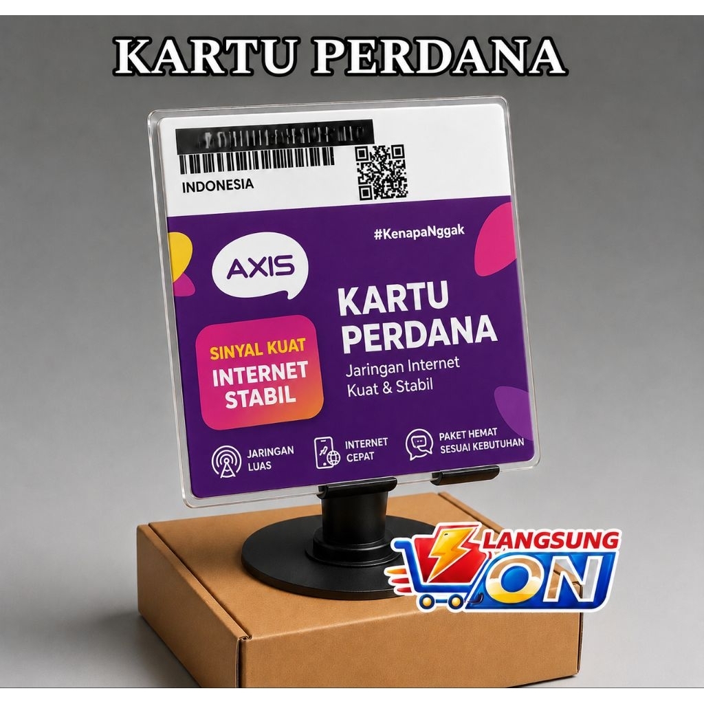 Kartu Perdana Axis Nasional Simple Tanpa injek kuota