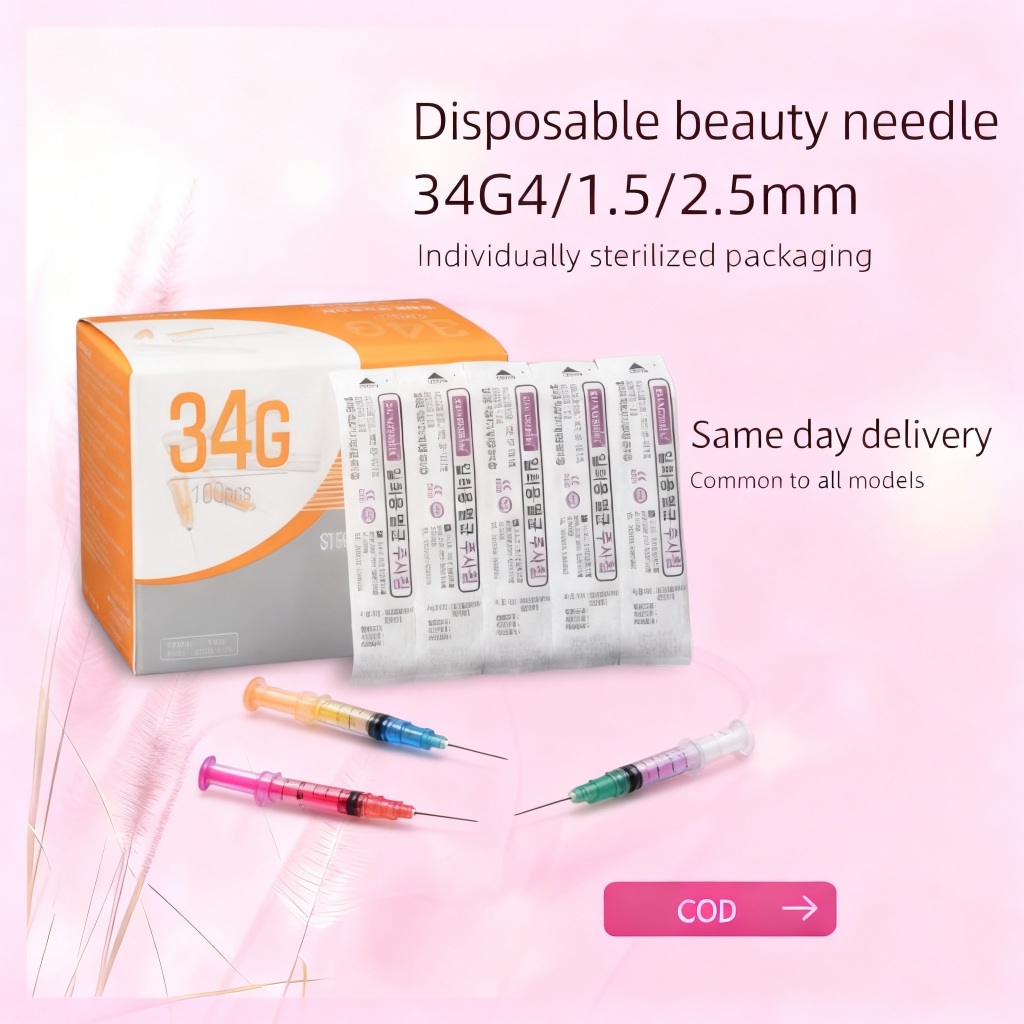 Ecer Messo Needle 34G 4MM Sungshim Needle 34G 1.5 MM Needle 34G 2.5MM Needle Skin Booster