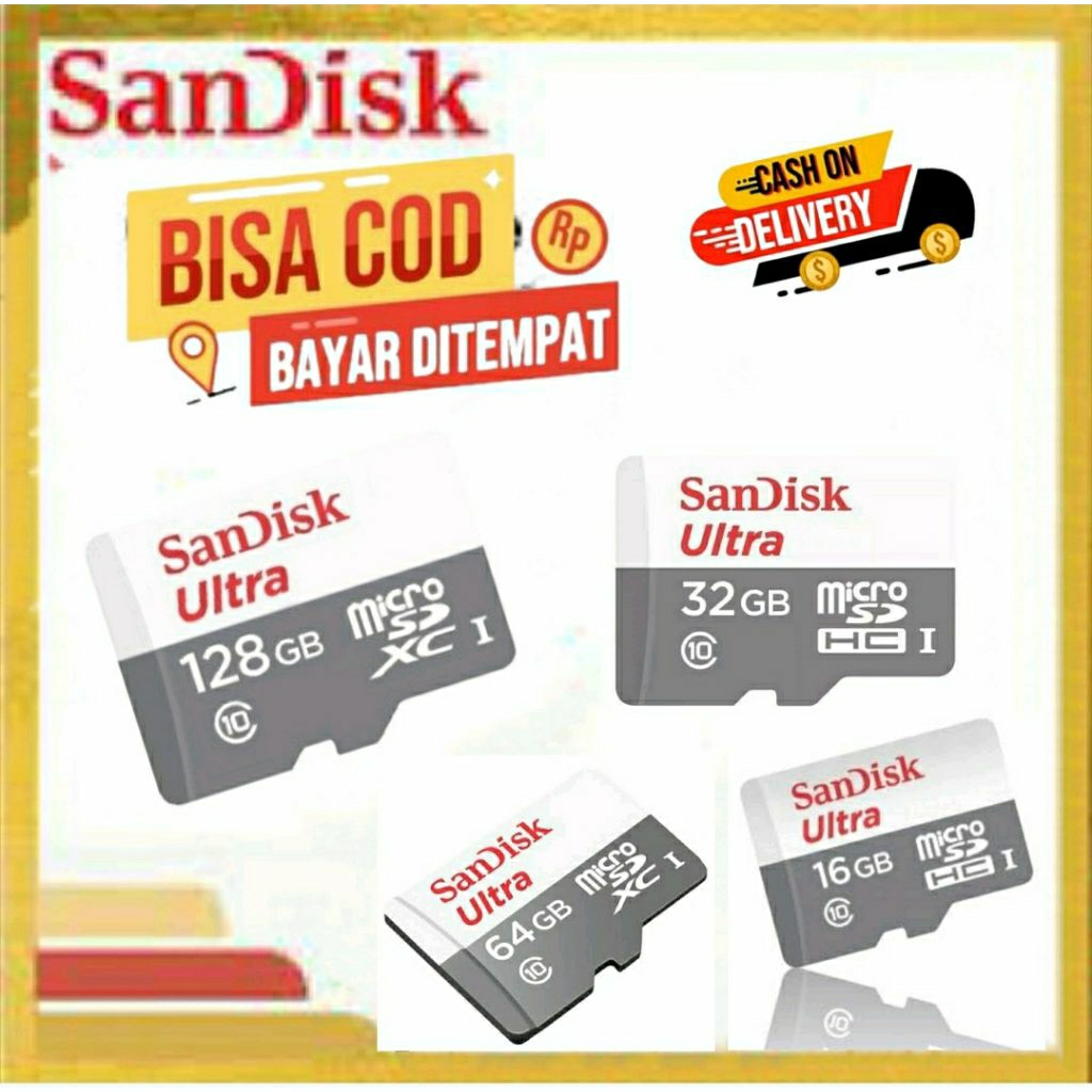 32GB MEMORY HP SD CARD SANDISK ULTRA CUCI GUDANG