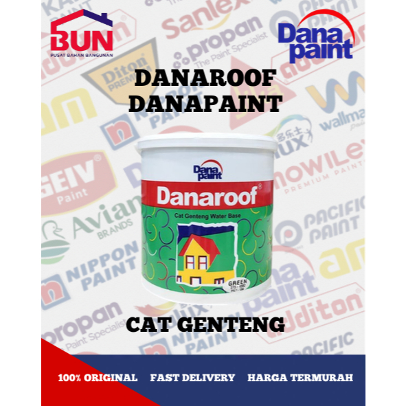 DANAROOF CAT GENTENG WATER BASED 5KG / CAT GENTENG DANA PAINT GALON