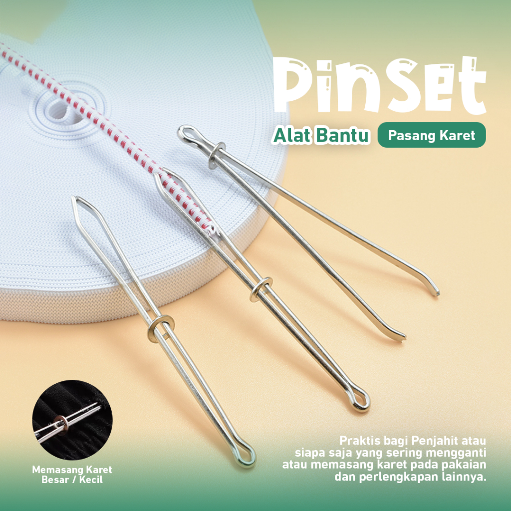 Alat Pinset Bantu Pasang Karet Celana | Alat Pasang Karet Menjahit Jahit Jepit Karet