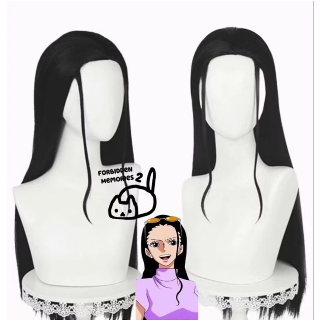 WIG NICO ROBIN COSPLAY BONUS WIG CAP SECOND