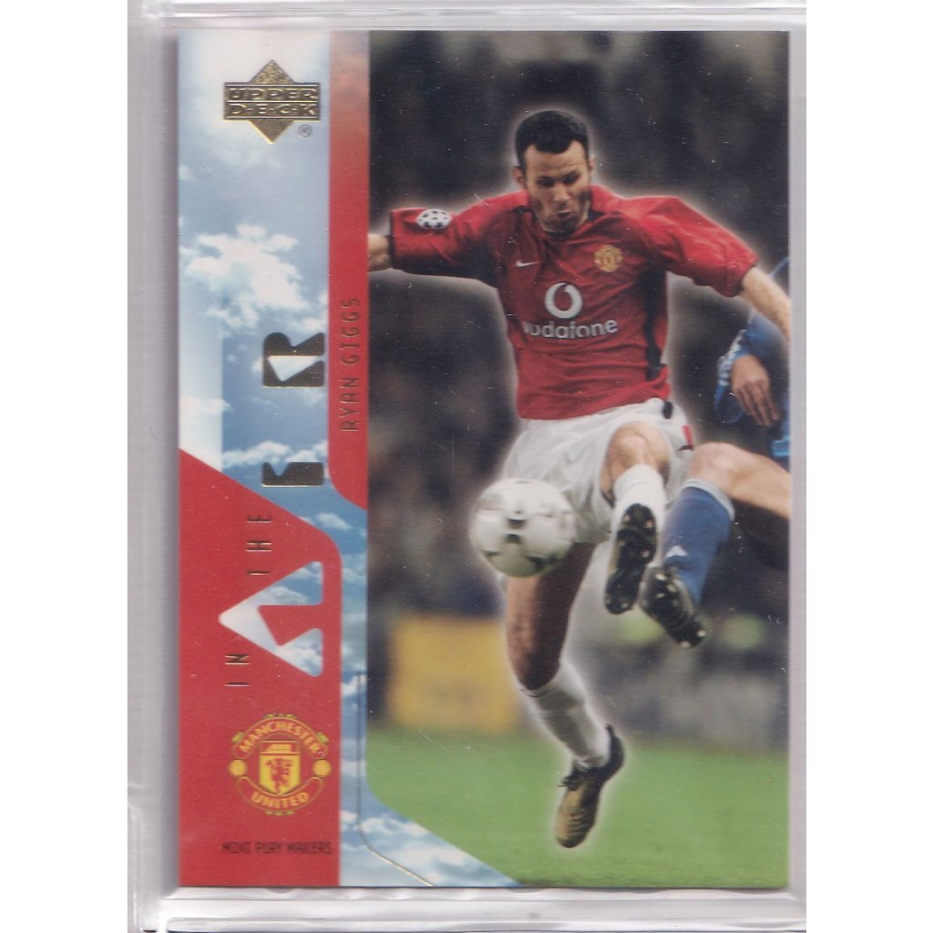2003 Upper Deck Manchester United Mini Play Makers #47 In The Air Ryan Giggs