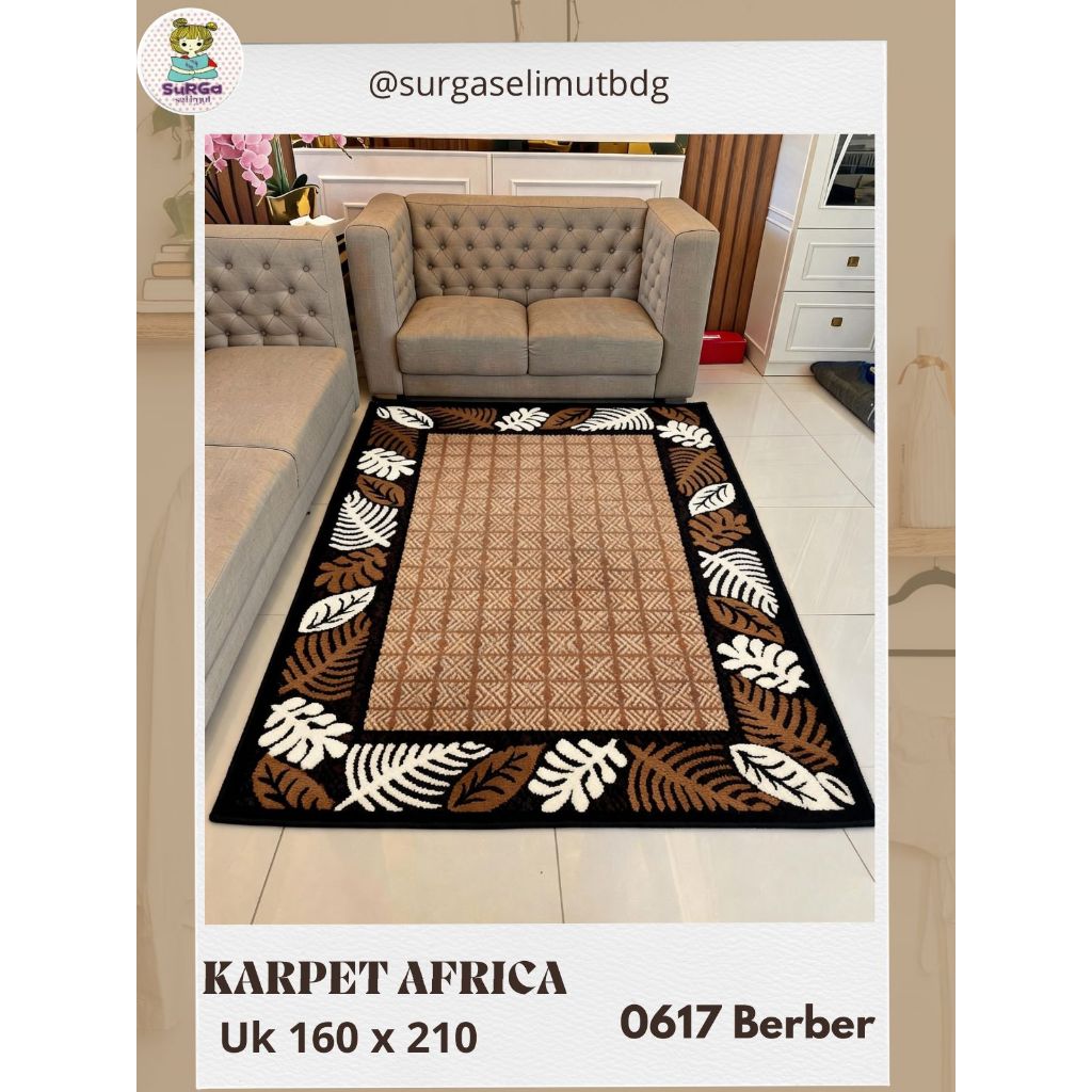 KARPET PERMADANI EXOTIC AFRICA UKURAN 160 x 210 CM STANDAR