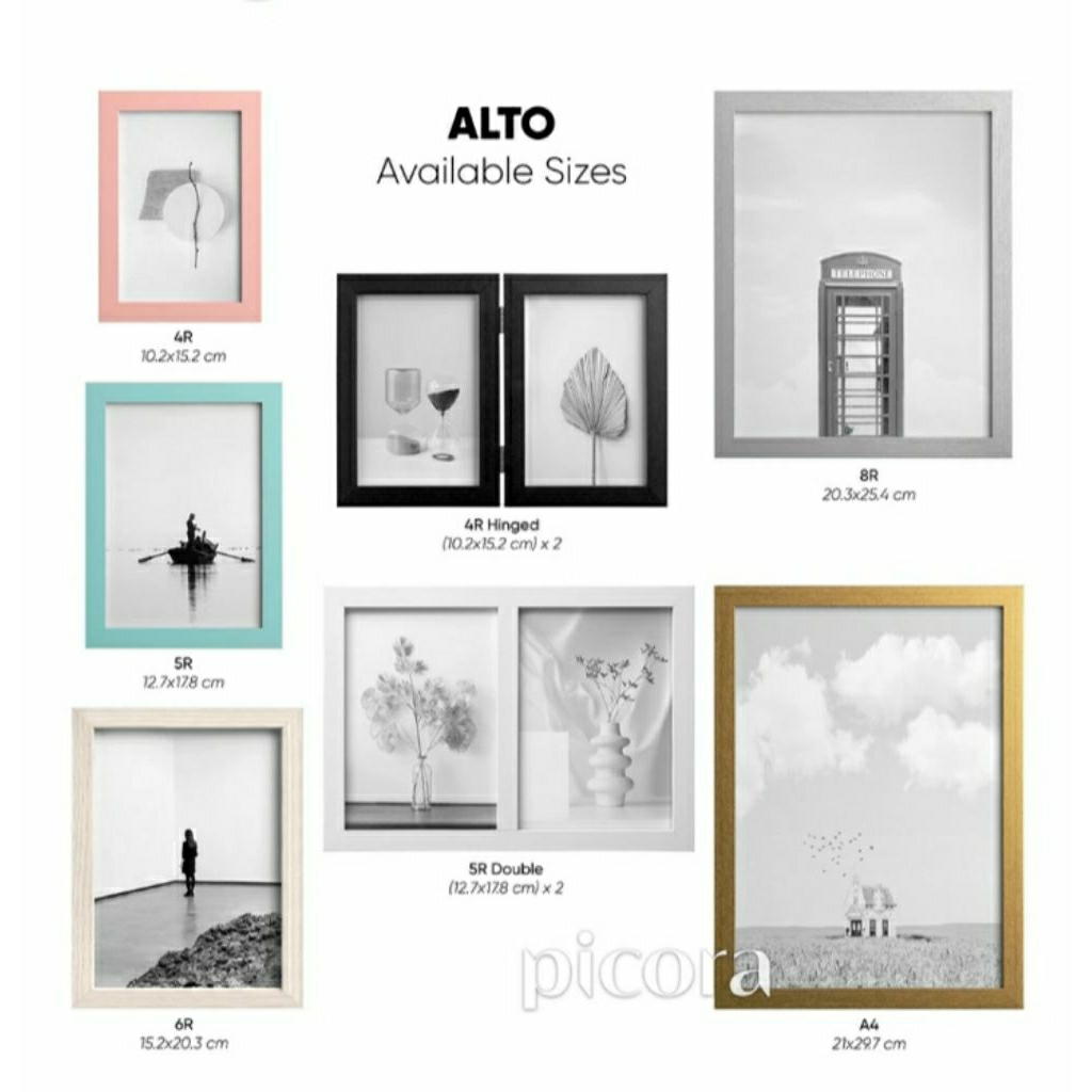 Pigura Foto A4 Alto Figura Foto Hitam Aesthetic Picura Hitam