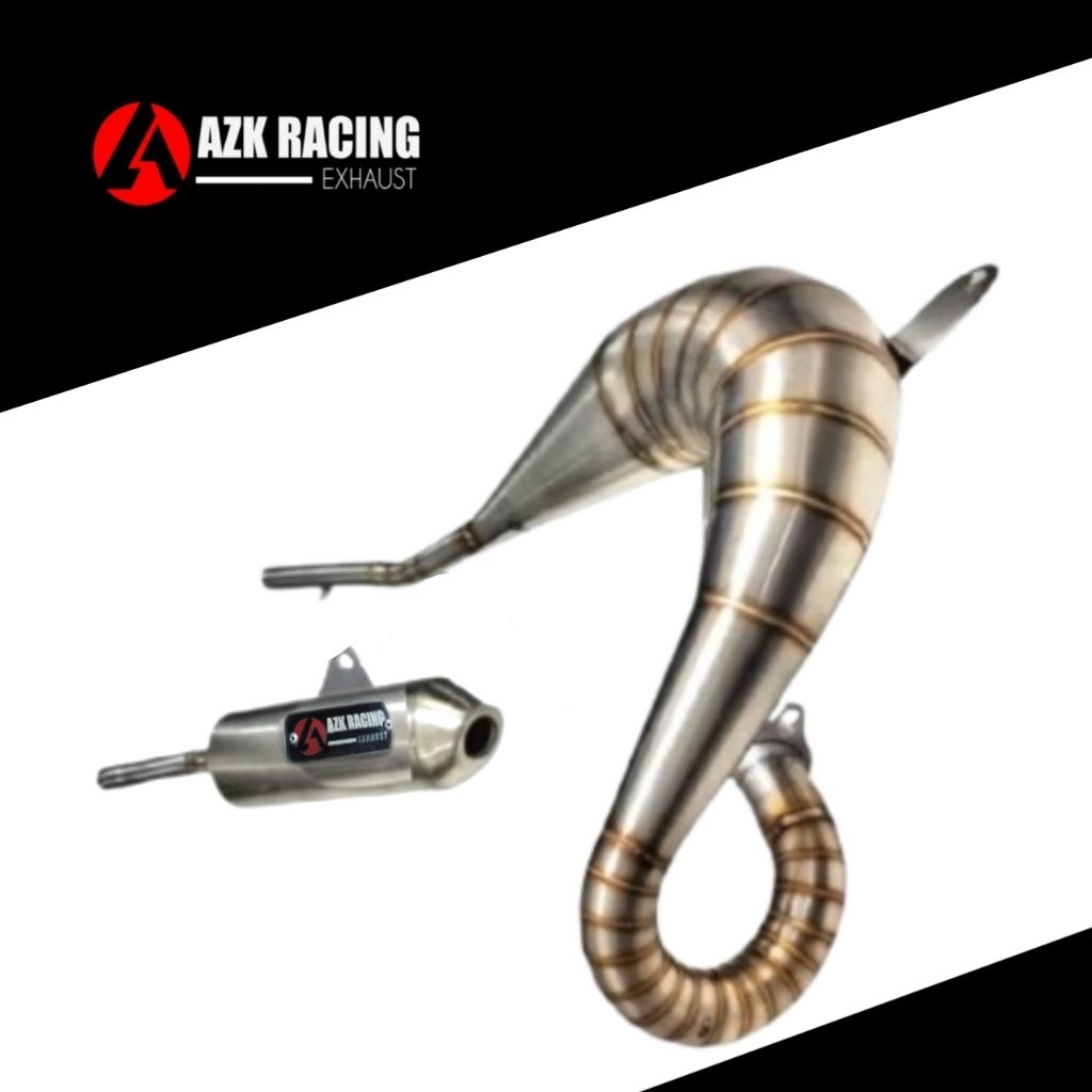 Knalpot DT 100 - Yamaha DT 125 Stainless Original Azk Racing