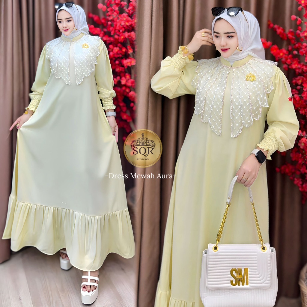 Gamis Aura | Dress Uni Ara | Dress | Gamis Uni Ara