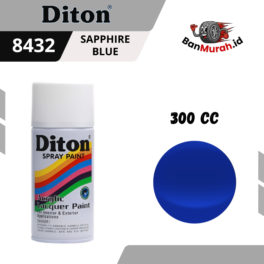 CAT SEMPROT DITON 8432 SAPPHIRE BLUE UKURAN 300 CC