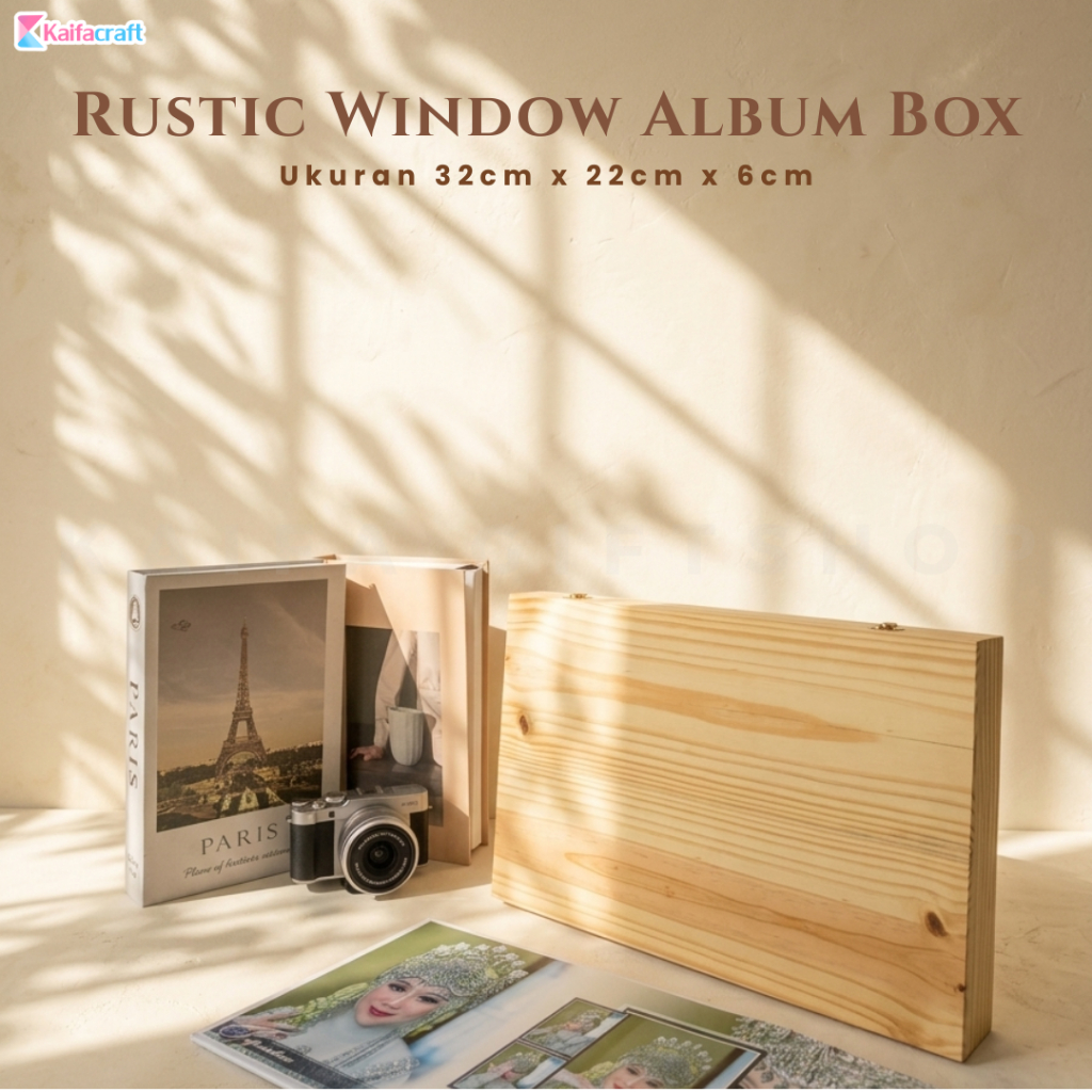 BOX ALBUM FOTO | TEMPAT MENYIMPAN ALBUM FOTO BAHAN KAYU JATI