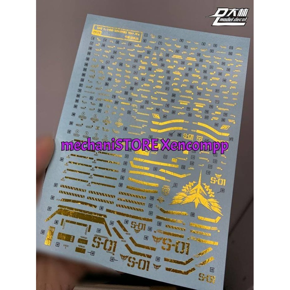Water Decal MG Sazabi ver KA Bronzing DL MODEL Dl Decal UC35 UC 35