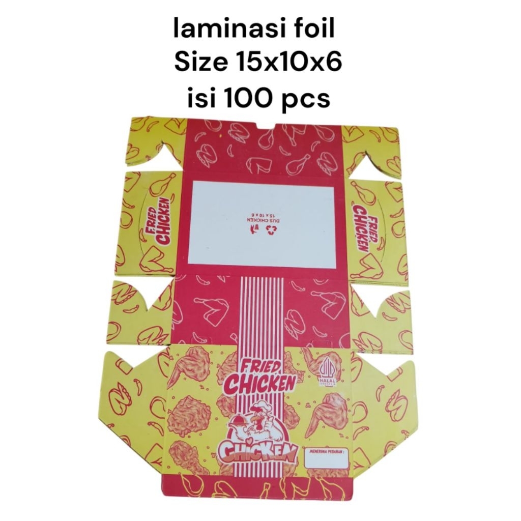 DUS FRIED CHICKEN / BOX FRIED CHICKEN / AYAM GEPREK / DUS KFC