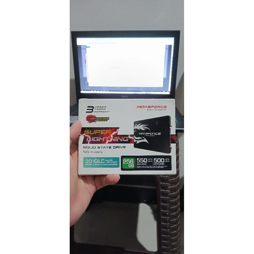 SSD Merk Midasforce 256 GB SATA III 6GB/s