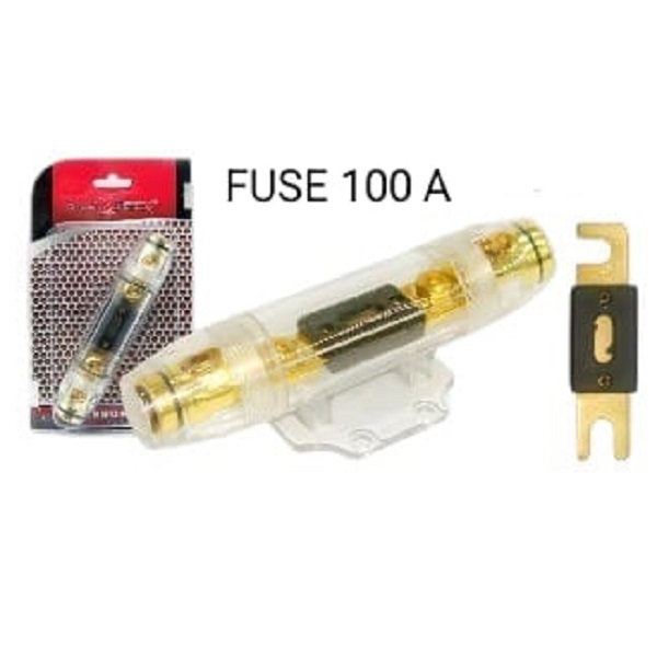 FUSE SEKERING MOBIL / SEKRING CAR AUDIO FUSE 100 A BULAT TRANSPARANT BESAR