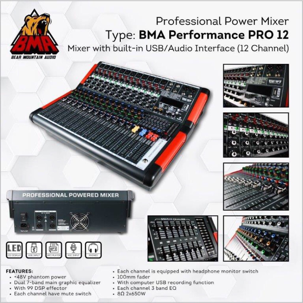 Power Mixer BMA Perfomance Pro 12 / Power Mixer BMA / Perfomance 12