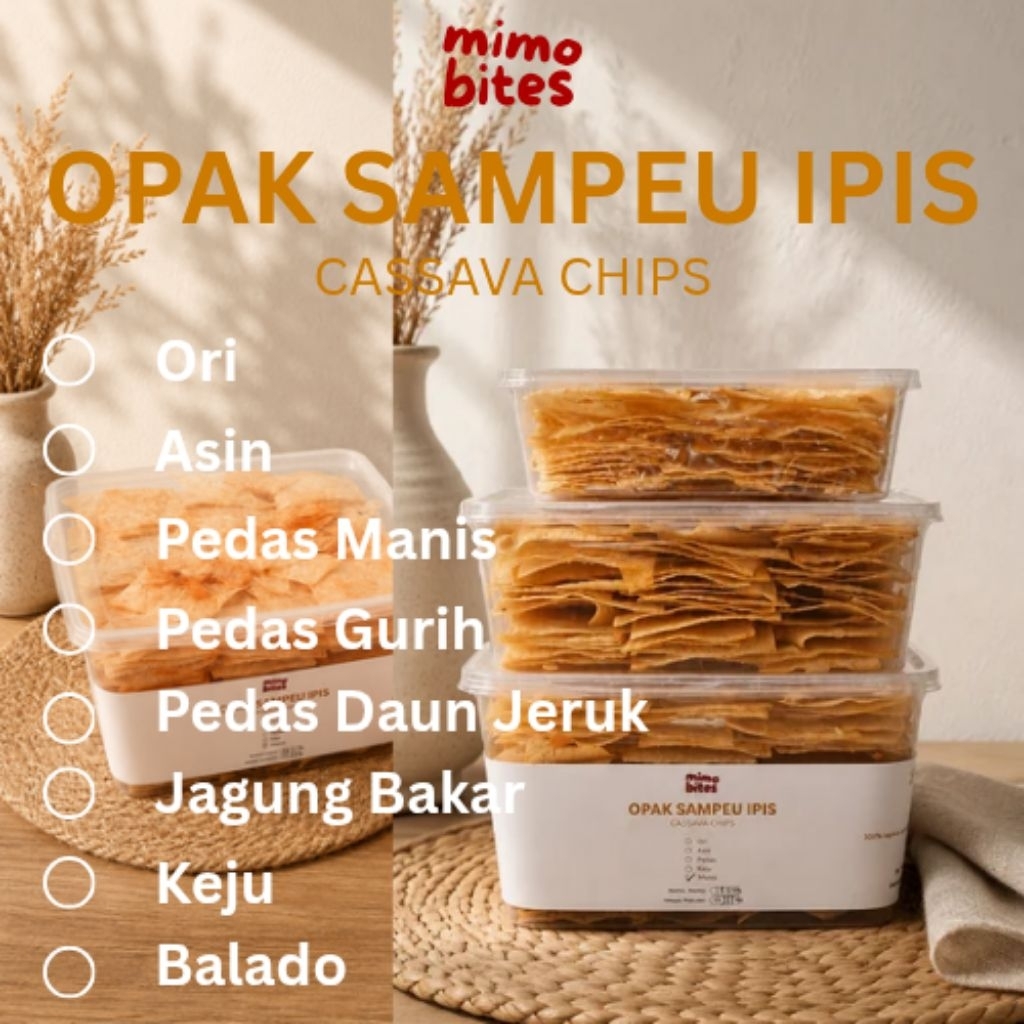 Opak Sampeu Ipis / Opak Singkong Tipis | Keripik Singkong | Kerupuk | Makanan Ringan