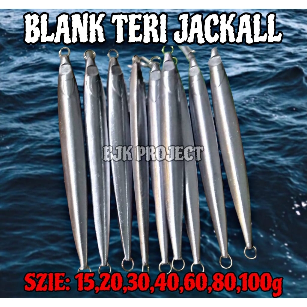 BLANK METAL JIG TERI/ JACKALL 15,20,30,40,60,80,100g SIAP EPOXY