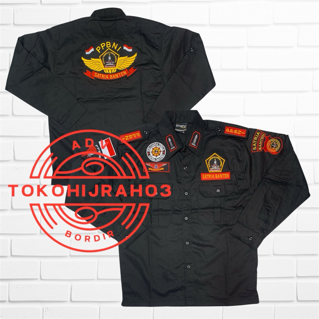 UKURAN BIG SIZE - KEMEJA SATRIA BANTEN PPBNI TERBARU  Seragam PPBNI Satria Banten Seragam Bppkb Bant