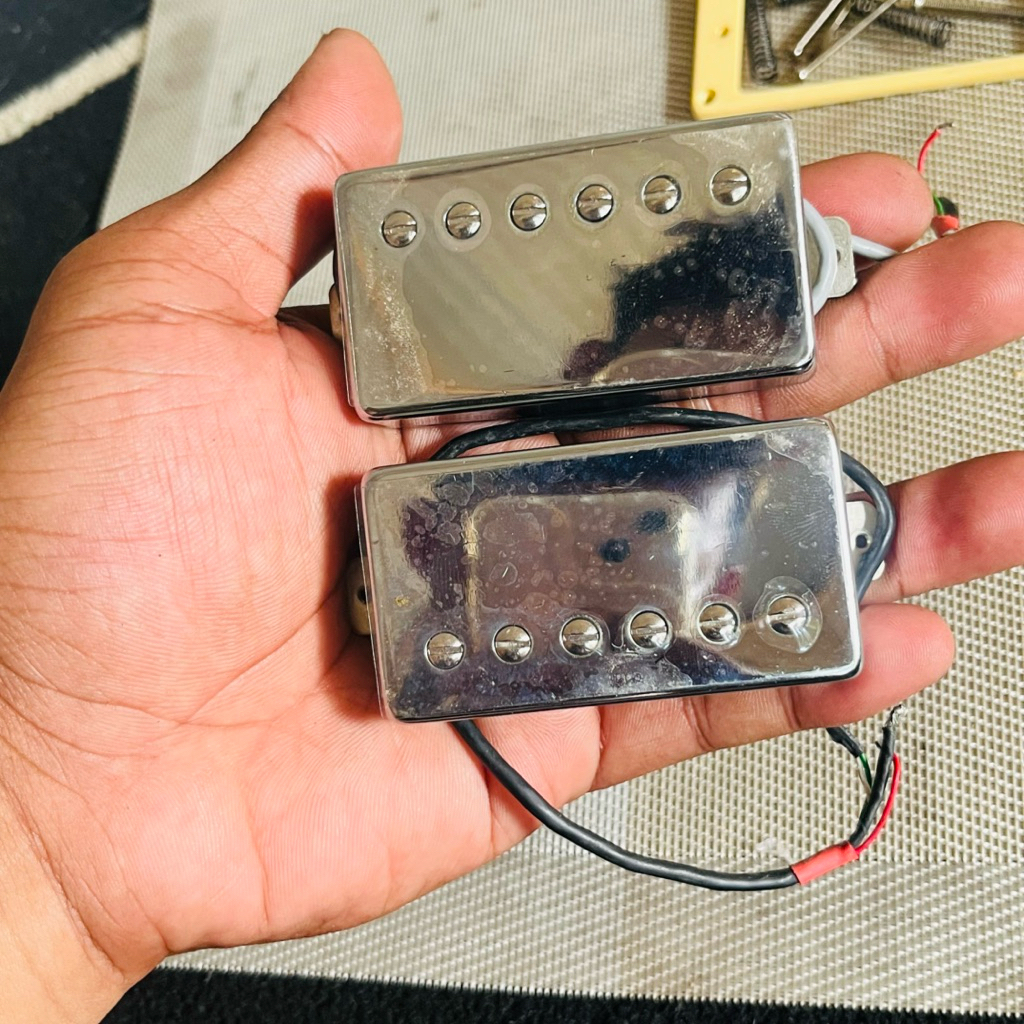 pickup humbucker gitar SIRE L7 original set neck&bridge stainless cover